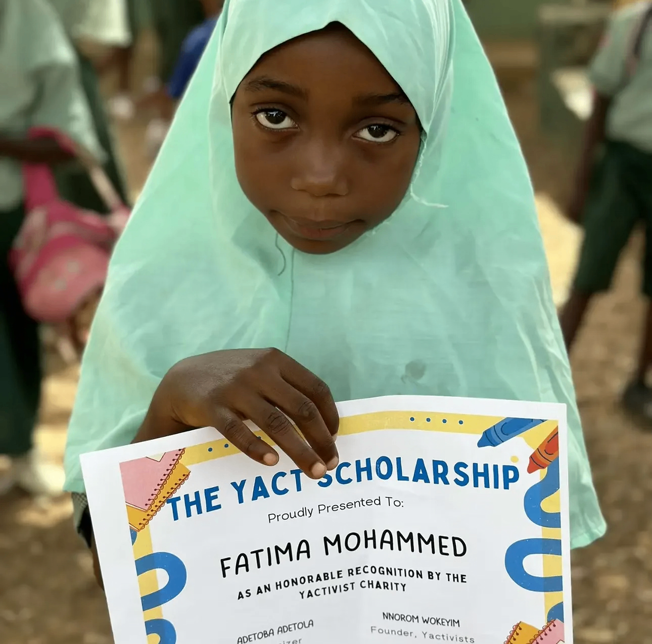 Portrait of Fatima, age 10