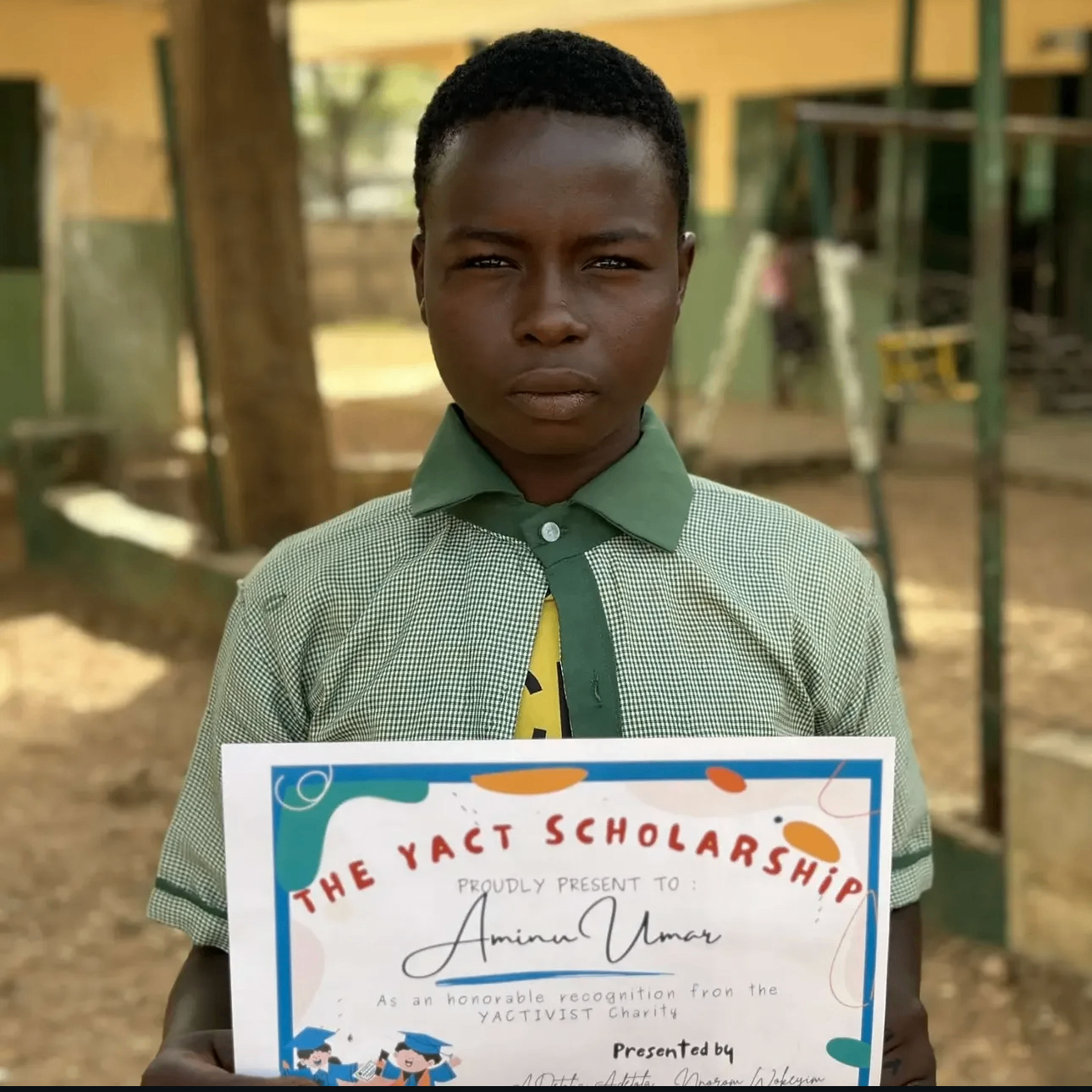 Portrait of Aminu, age 15